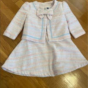 Janie and Jack Boucle Dress and jacket size 3t